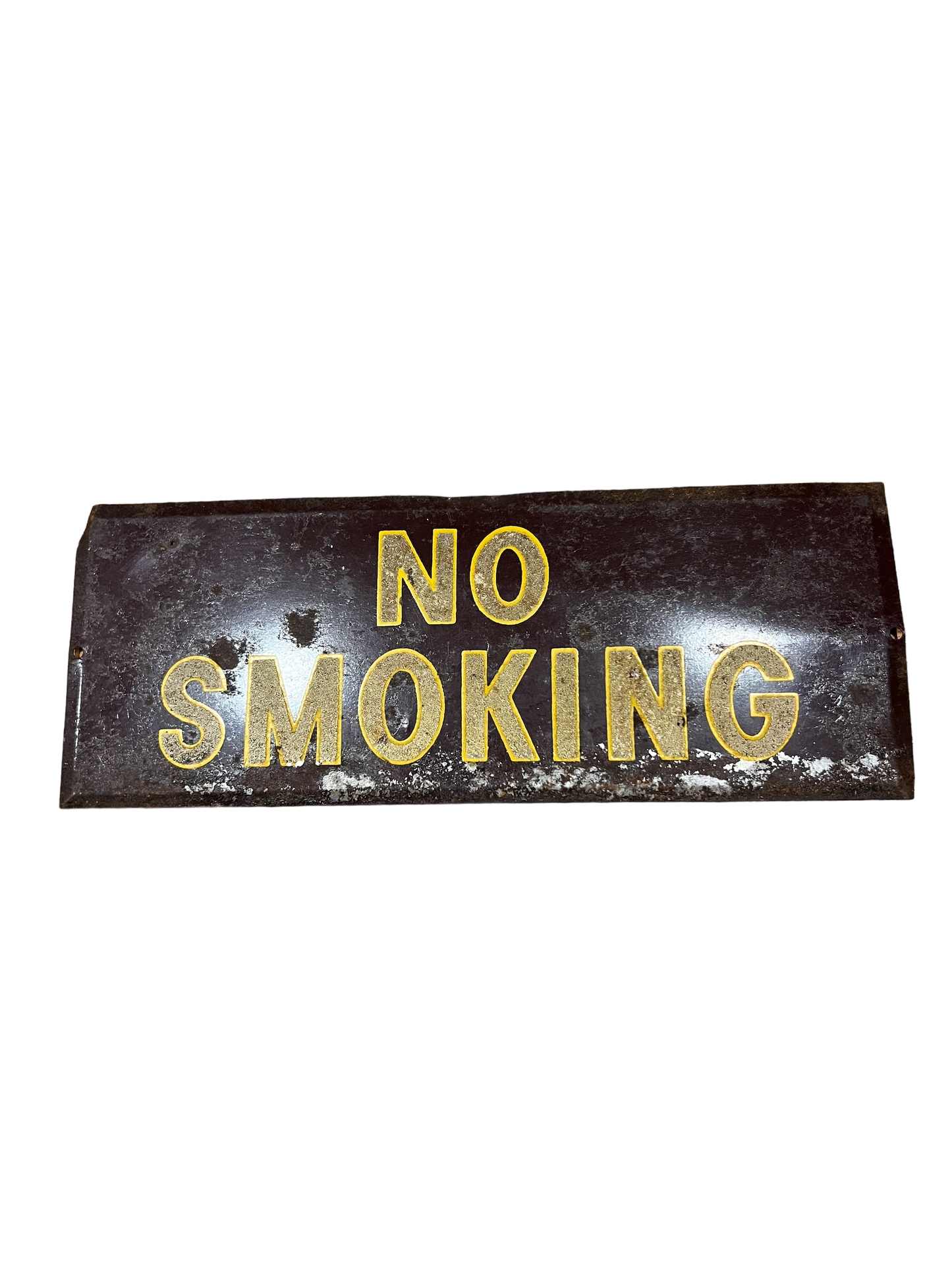 Vintage 'No Smokin' Smaltz Paint sign
