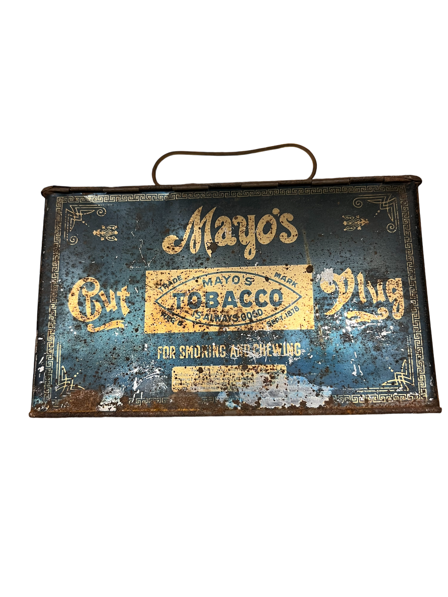 Antiques Mayo's Cut Plug Tobacco Tin