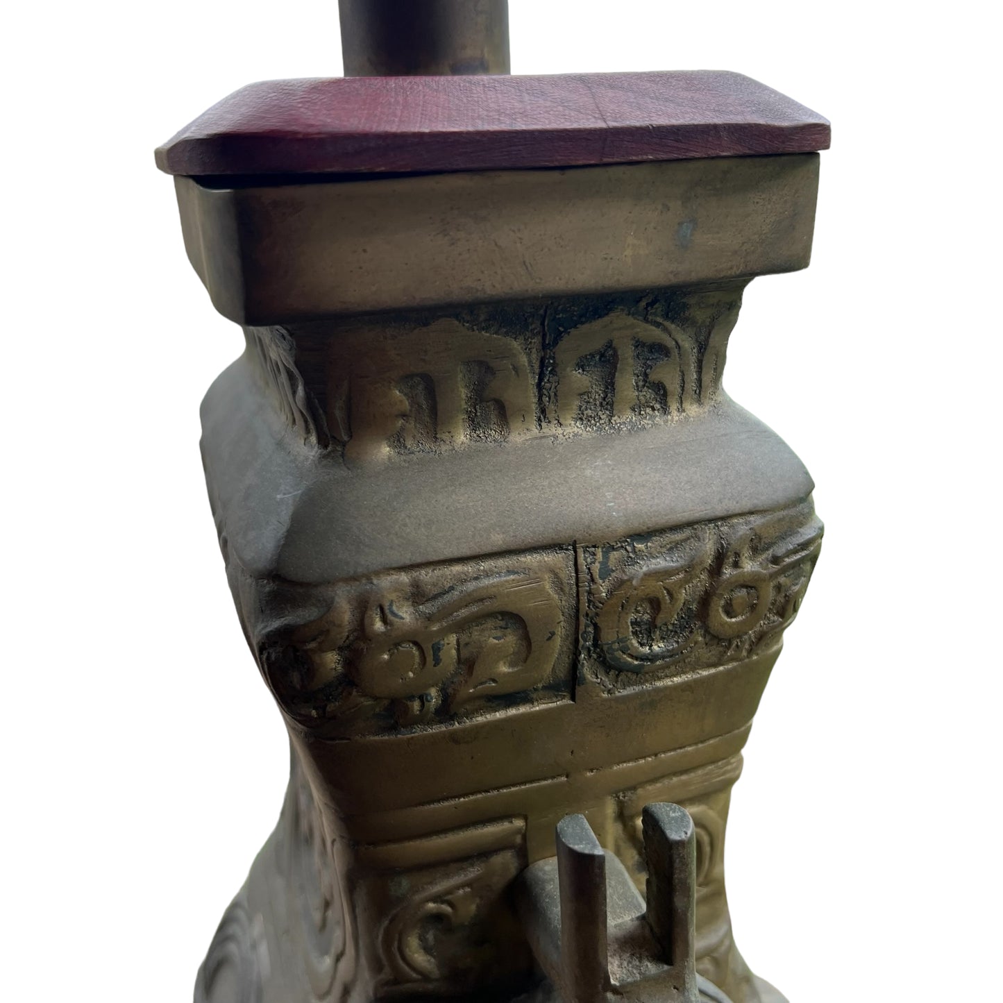 James Mont Style Asian Bronze Table Lamp